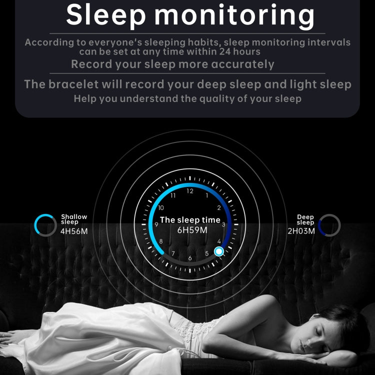 QS08 PRO 1.83 inch BT5.2 Smart Sport Watch, Support Sleep / Heart Rate / Blood Oxygen / Temperature / Blood Pressure Health Monitor(Black+Blue) - Smart Watches by PMC TechLife | Online Shopping South Africa | PMC TechLife