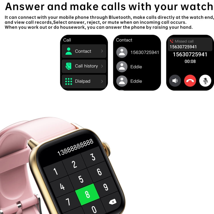 QS08 PRO 1.83 inch BT5.2 Smart Sport Watch, Support Sleep / Heart Rate / Blood Oxygen / Temperature / Blood Pressure Health Monitor(Black+Black) - Smart Watches by PMC TechLife | Online Shopping South Africa | PMC TechLife