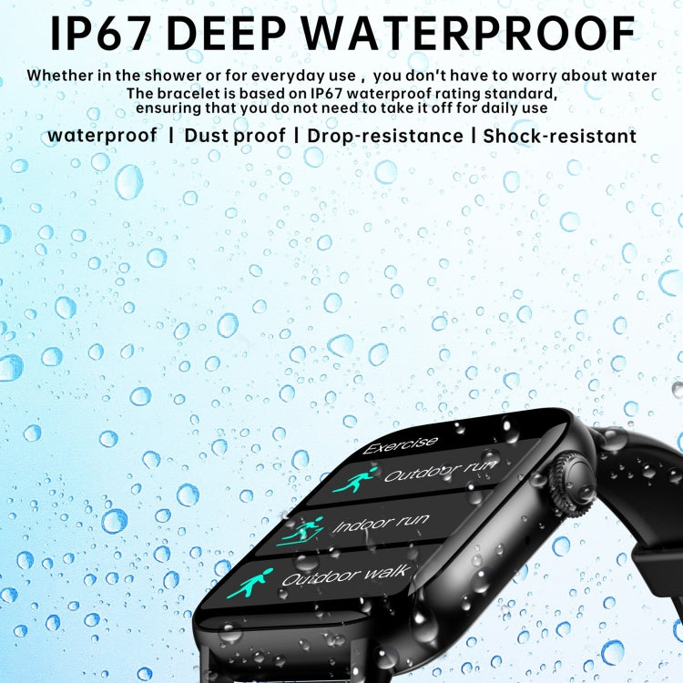 QS08 PRO 1.83 inch BT5.2 Smart Sport Watch, Support Sleep / Heart Rate / Blood Oxygen / Temperature / Blood Pressure Health Monitor(Black+Black) - Smart Watches by PMC TechLife | Online Shopping South Africa | PMC TechLife