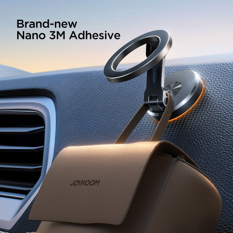 JOYROOM JR-ZS403 Metal Foldable Magnetic Car Phone Mount(Black) - free shipping - PMC TechLife - Order now!