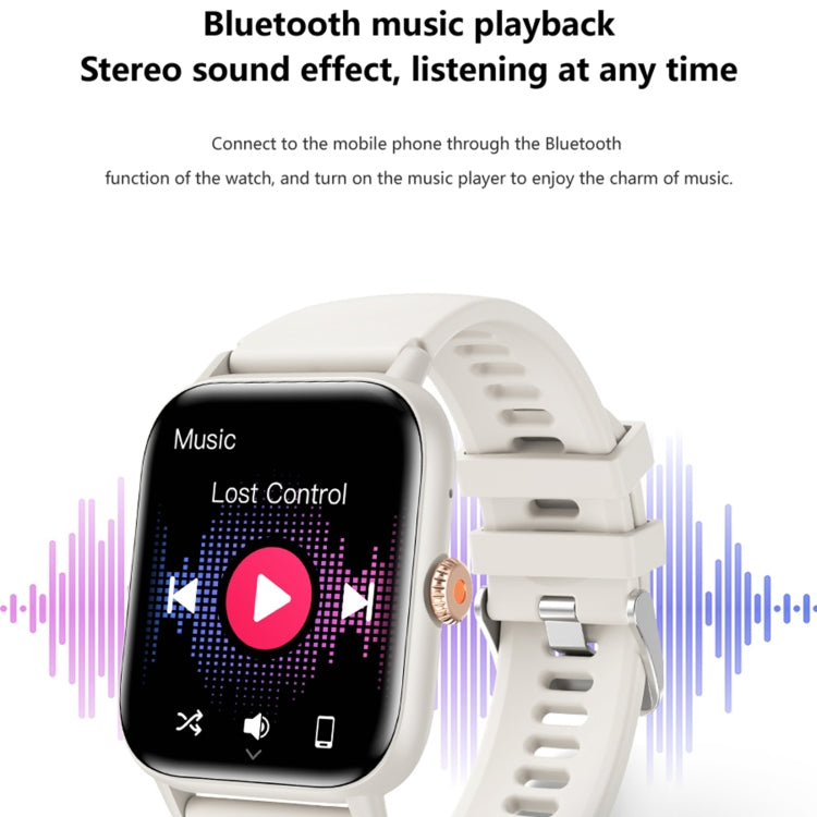 QS13 1.83 inch BT5.2 Smart Sport Watch, Support Bluetooth Call / Sleep / Blood Sugar / Blood Oxygen / Heart Rate / Blood Pressure Health Monitor(White) - Smart Watches by PMC TechLife | Online Shopping South Africa | PMC TechLife