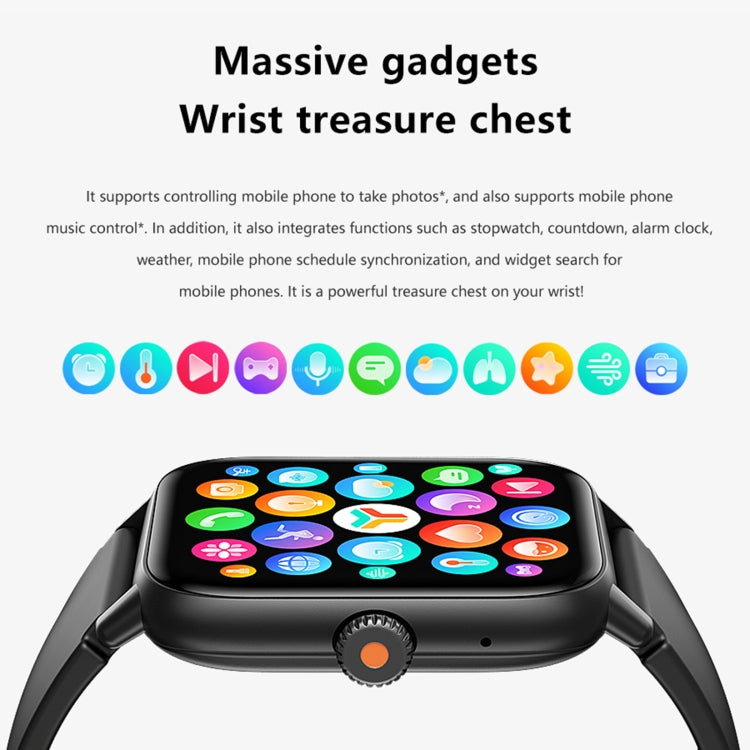 QS13 1.83 inch BT5.2 Smart Sport Watch, Support Bluetooth Call / Sleep / Blood Sugar / Blood Oxygen / Heart Rate / Blood Pressure Health Monitor(White) - Smart Watches by PMC TechLife | Online Shopping South Africa | PMC TechLife