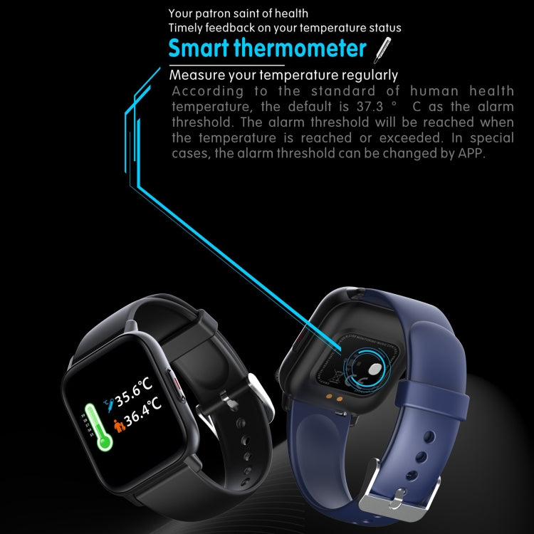 QS16 Pro 1.83 inch BT5.0 Smart Sport Watch, Support Bluetooth Call / Sleep / Blood Oxygen / Temperature / Heart Rate / Blood Pressure Health Monitor(Blue) - Smart Watches by PMC TechLife | Online Shopping South Africa | PMC TechLife