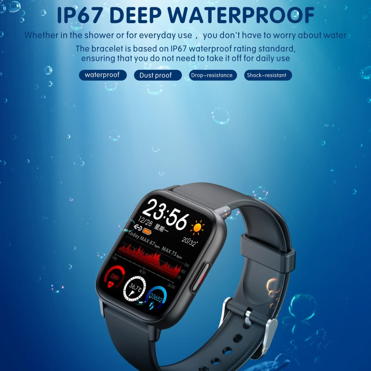 QS16 Pro 1.83 inch BT5.0 Smart Sport Watch, Support Bluetooth Call / Sleep / Blood Oxygen / Temperature / Heart Rate / Blood Pressure Health Monitor(Black) - free shipping - PMC TechLife - Order now!