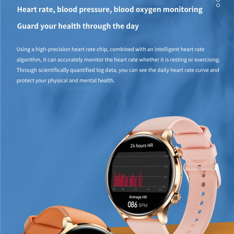 QS40 1.39 inch BT5.2 Smart Sport Watch, Support Bluetooth Call / Sleep / Blood Oxygen / Temperature / Heart Rate / Blood Pressure Health Monitor(Pink) - Smart Watches by PMC TechLife | Online Shopping South Africa | PMC TechLife | Buy Now Pay Later Mobicred