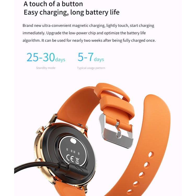 QS40 1.39 inch BT5.2 Smart Sport Watch, Support Bluetooth Call / Sleep / Blood Oxygen / Temperature / Heart Rate / Blood Pressure Health Monitor(Orange) - Smart Watches by PMC TechLife | Online Shopping South Africa | PMC TechLife
