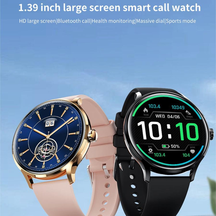 QS80 1.39 inch BT5.2 Smart Sport Watch, Support Bluetooth Call / Sleep / Blood Oxygen / Temperature / Heart Rate / Blood Pressure Health Monitor(Black) - Smart Watches by PMC TechLife | Online Shopping South Africa | PMC TechLife