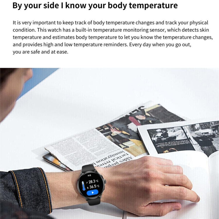 QS80 1.39 inch BT5.2 Smart Sport Watch, Support Bluetooth Call / Sleep / Blood Oxygen / Temperature / Heart Rate / Blood Pressure Health Monitor(Black) - Smart Watches by PMC TechLife | Online Shopping South Africa | PMC TechLife