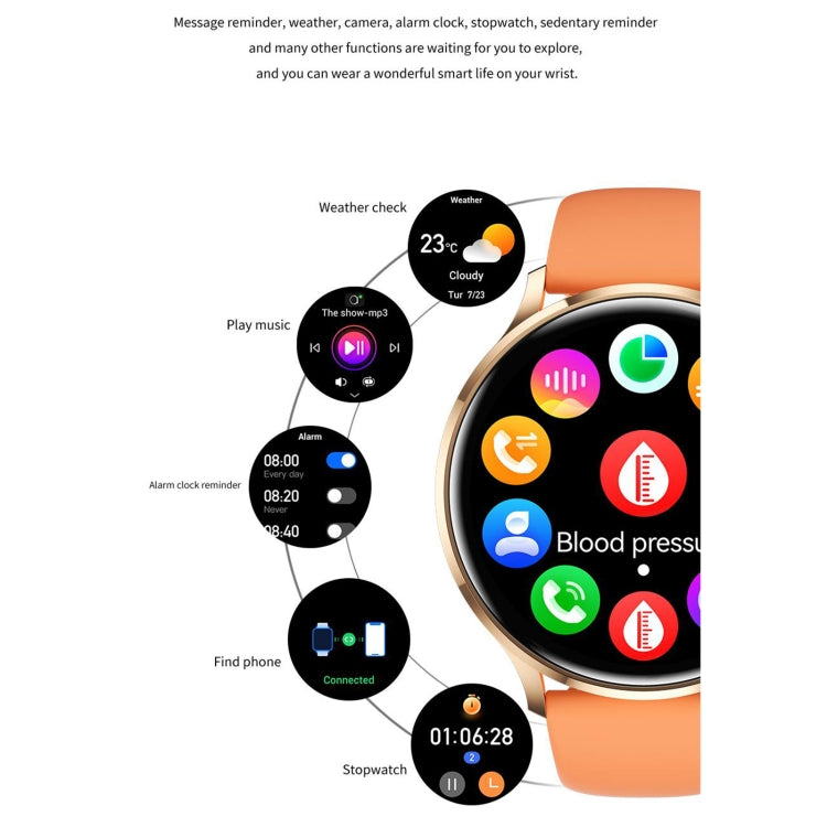 QS80 1.39 inch BT5.2 Smart Sport Watch, Support Bluetooth Call / Sleep / Blood Oxygen / Temperature / Heart Rate / Blood Pressure Health Monitor(Black) - Smart Watches by PMC TechLife | Online Shopping South Africa | PMC TechLife