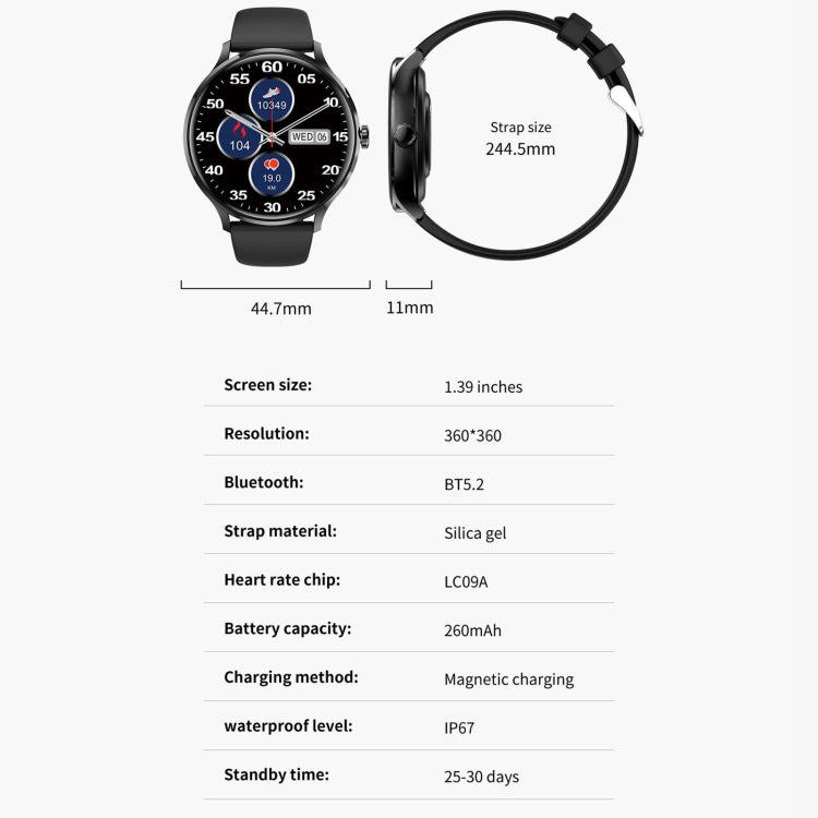 QS80 1.39 inch BT5.2 Smart Sport Watch, Support Bluetooth Call / Sleep / Blood Oxygen / Temperature / Heart Rate / Blood Pressure Health Monitor(Pink) - Smart Watches by PMC TechLife | Online Shopping South Africa | PMC TechLife