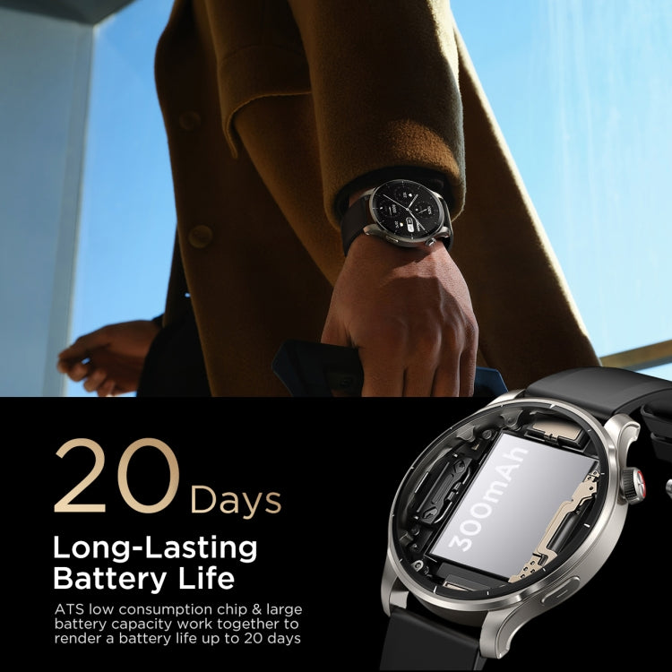 JOYROOM JR-FV1 Venture Series 1.43 inch Bluetooth Call Smart Watch Supports Sleep Monitoring/Blood Oxygen Detection(Dark Grey) - Smart Watches by JOYROOM | Online Shopping South Africa | PMC TechLife | Buy Now Pay Later Mobicred