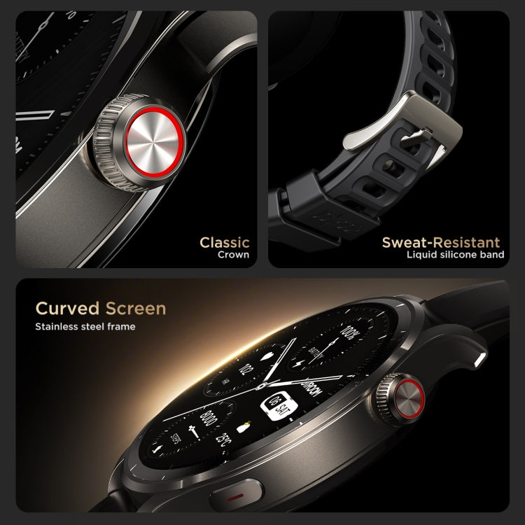 JOYROOM JR-FV1 Venture Series 1.43 inch Bluetooth Call Smart Watch Supports Sleep Monitoring/Blood Oxygen Detection(Dark Grey) - Smart Watches by JOYROOM | Online Shopping South Africa | PMC TechLife | Buy Now Pay Later Mobicred