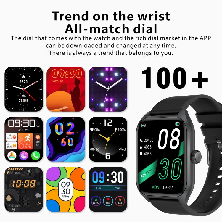 Qx5 1.96 inch BT5.2 Smart Sport Watch, Support Bluetooth Call / Sleep / Blood Oxygen / Temperature / Heart Rate / Blood Pressure Health Monitor(Pink) - Smart Watches by PMC TechLife | Online Shopping South Africa | PMC TechLife | Buy Now Pay Later Mobicred