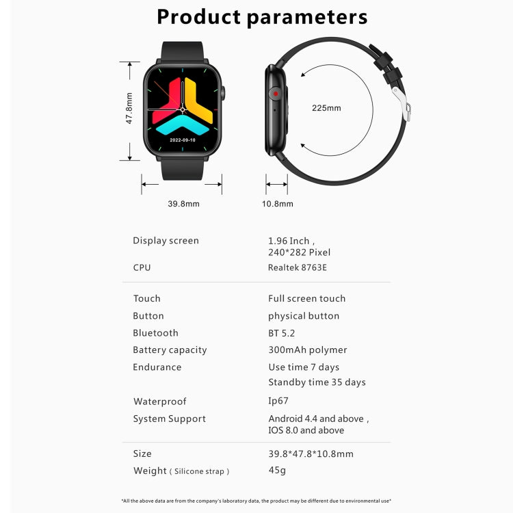 QX9 1.96 inch BT5.2 Smart Sport Watch, Support Bluetooth Call / Sleep / Blood Oxygen / Heart Rate / Blood Pressure Health Monitor(Pink) - free shipping - PMC TechLife - Order now!