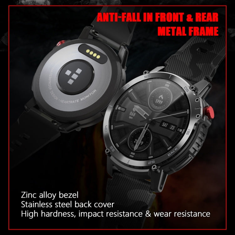 C22 1.6 inch Round Screen Bluetooth Smart Watch, Support Health Monitoring & 24 Sports Modes(Black) - free shipping - PMC TechLife - Order now!