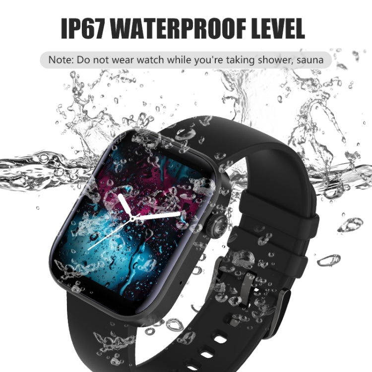 P43 1.8 inch TFT Screen Bluetooth Smart Watch, Support Heart Rate Monitoring & 100+ Sports Modes(Black) - Smart Watches by PMC TechLife | Online Shopping South Africa | PMC TechLife