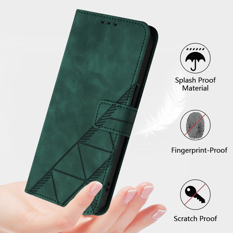 For Google Pixel 9 Pro XL Crossbody 3D Embossed Flip Leather Phone Case(Dark Green) - Google Cases by PMC TechLife | Online Shopping South Africa | PMC TechLife | Buy Now Pay Later Mobicred