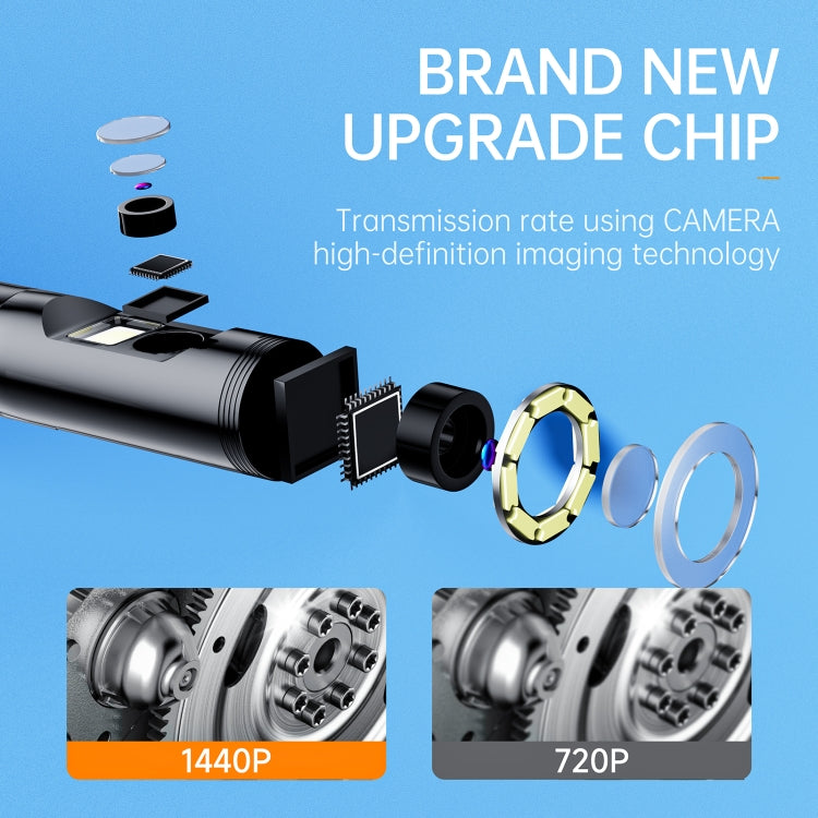 AN112 8mm Double Lenses HD Industry Endoscope Type-C + Micro USB + 8 Pin Connection, Length:10m Soft Tube -  by PMC TechLife | Online Shopping South Africa | PMC TechLife | Buy Now Pay Later Mobicred