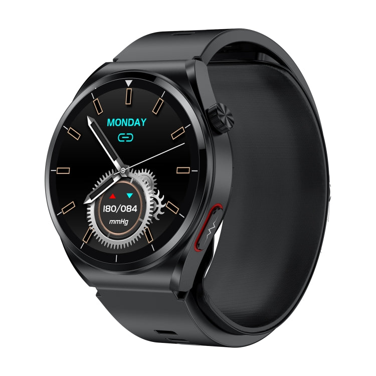 S22 Air Pump Blood Pressure Testing ECG Health Smart Watch, 1.39 inch Round Screen(Black) - Smart Watches by PMC TechLife | Online Shopping South Africa | PMC TechLife