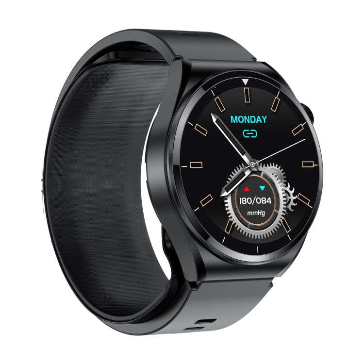 S22 Air Pump Blood Pressure Testing ECG Health Smart Watch, 1.39 inch Round Screen(Black) - Smart Watches by PMC TechLife | Online Shopping South Africa | PMC TechLife