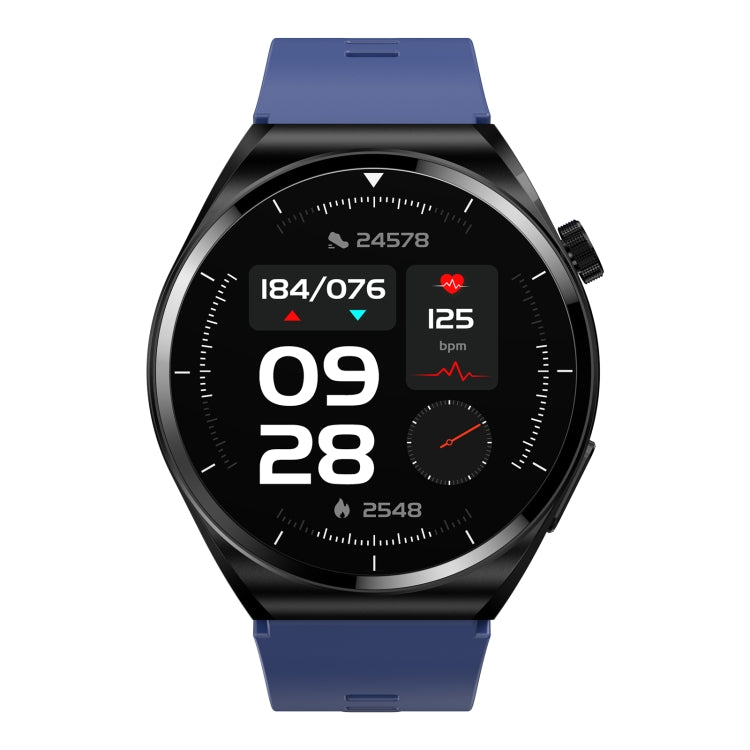 S22 Air Pump Blood Pressure Testing ECG Health Smart Watch, 1.39 inch Round Screen(Blue) - free shipping - PMC TechLife - Order now!