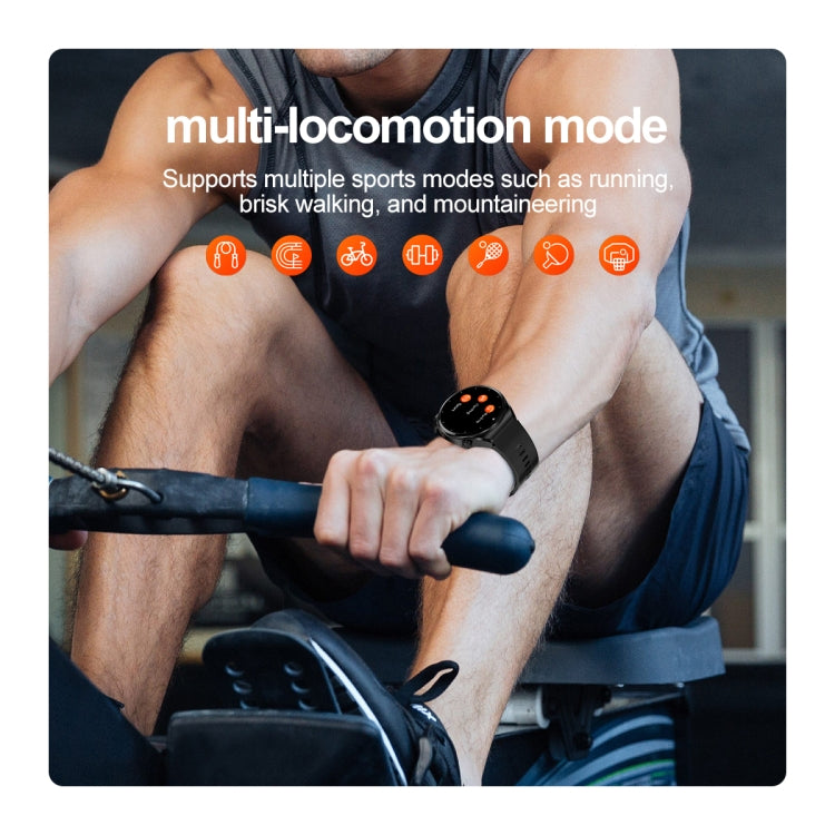 S22 Air Pump Blood Pressure Testing ECG Health Smart Watch, 1.39 inch Round Screen(Red) - Smart Watches by PMC TechLife | Online Shopping South Africa | PMC TechLife