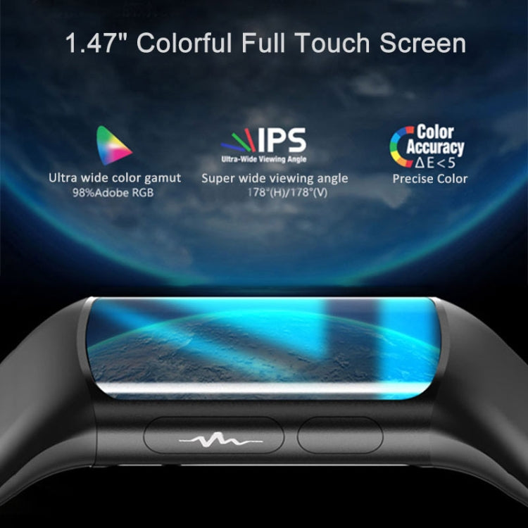 H8 1.47 inch Color Screen Smart Bracelet, Supports Bluetooth Call / Blood Oxygen Monitoring(Orange) - Smart Wristbands by PMC TechLife | Online Shopping South Africa | PMC TechLife
