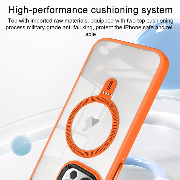 For iPhone 13 Shield Armor MagSafe Holder Phone Case(Grey) - iPhone 13 Cases by PMC TechLife | Online Shopping South Africa | PMC TechLife