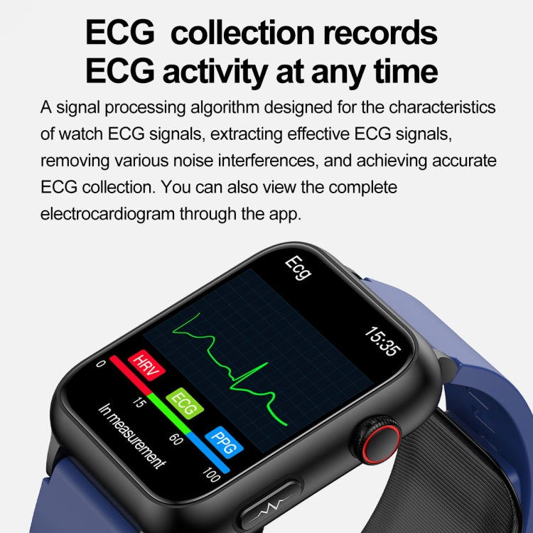 TK63 1.91 Inch Color Screen Air Pump Smart Watch, Supports Blood Pressure Monitoring / ECG(Black) - Smart Watches by PMC TechLife | Online Shopping South Africa | PMC TechLife