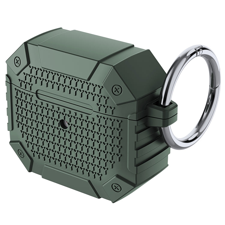 For AirPods 3 Wireless Earphones Shockproof Armor Protective Case(Dark Green) - For AirPods 3 by PMC Jewellery | Online Shopping South Africa | PMC Jewellery | Buy Now Pay Later Mobicred