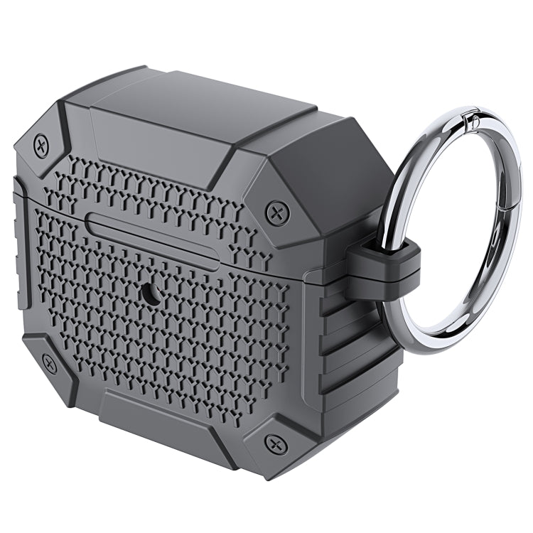 For AirPods 3 Wireless Earphones Shockproof Armor Protective Case(Grey) - For AirPods 3 by PMC Jewellery | Online Shopping South Africa | PMC Jewellery | Buy Now Pay Later Mobicred