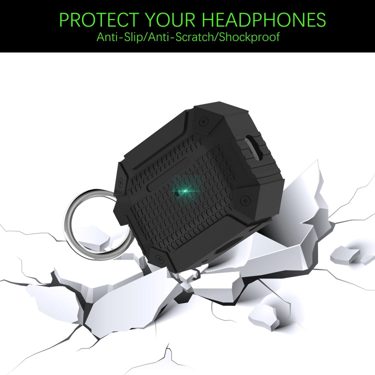 For AirPods 3 Wireless Earphones Shockproof Armor Protective Case(Black) - For AirPods 3 by PMC Jewellery | Online Shopping South Africa | PMC Jewellery | Buy Now Pay Later Mobicred