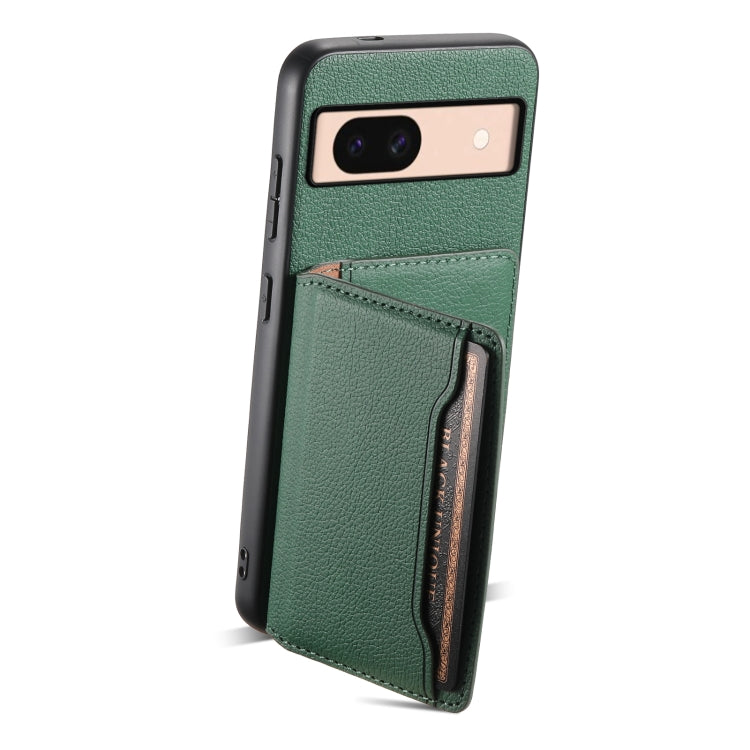 For Google Pixel 8a Calf Texture Card Bag Design Full Coverage Phone Case(Green) - free shipping - PMC TechLife - Order now!