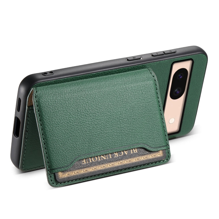 For Google Pixel 8a Calf Texture Card Bag Design Full Coverage Phone Case(Green) - free shipping - PMC TechLife - Order now!