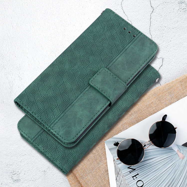 For Google Pixel 9 Pro 5G Geometric Embossed Leather Phone Case(Green) - Google Cases by PMC TechLife | Online Shopping South Africa | PMC TechLife | Buy Now Pay Later Mobicred