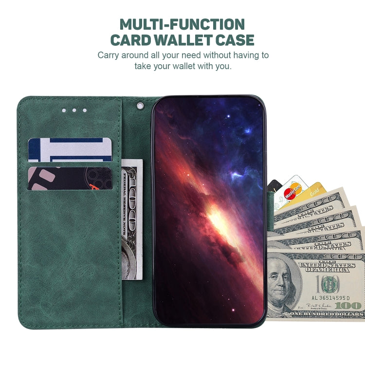 For Google Pixel 9 Pro 5G Geometric Embossed Leather Phone Case(Green) - Google Cases by PMC TechLife | Online Shopping South Africa | PMC TechLife | Buy Now Pay Later Mobicred