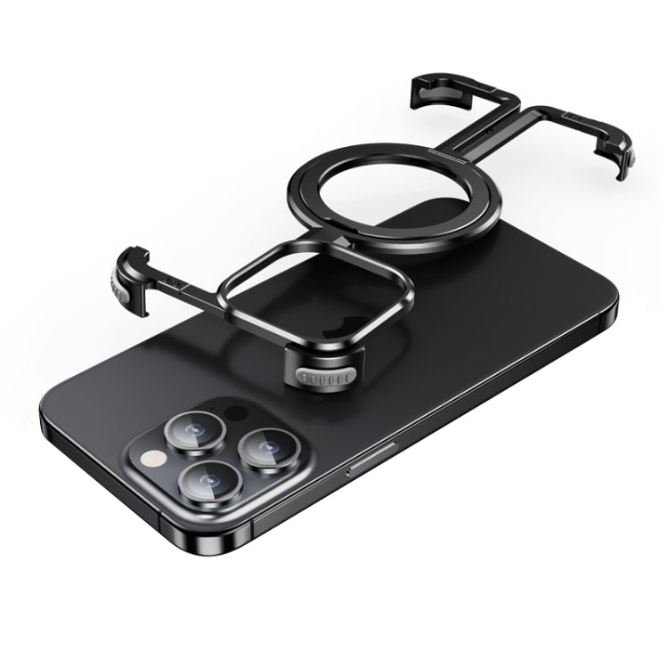 For iPhone 13 Pro Max MagSafe Magnetic Frameless Holder Phone Case(Black) - free shipping - PMC TechLife - Order now!