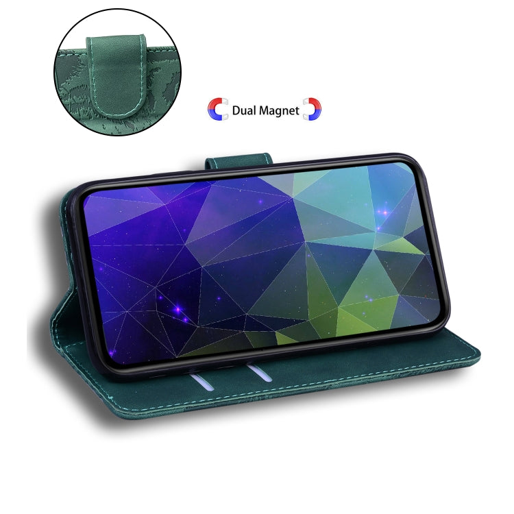 For Google Pixel 9 Tiger Embossing Pattern Flip Leather Phone Case(Green) - Google Cases by PMC TechLife | Online Shopping South Africa | PMC TechLife | Buy Now Pay Later Mobicred