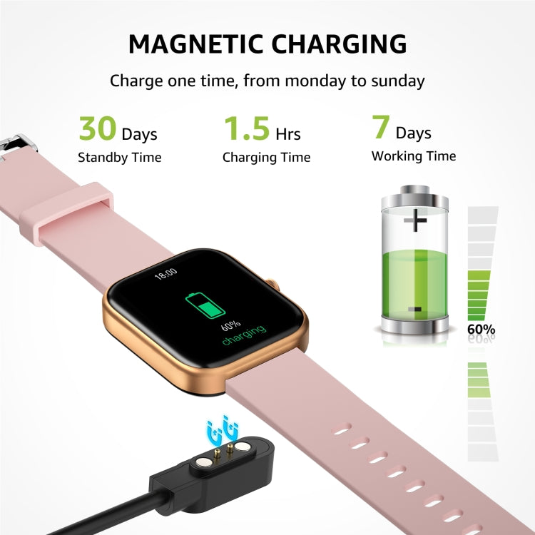 GTS5 2.0 inch Fitness Health Smart Watch, BT Call / Heart Rate / Blood Pressure / MET / Blood Glucose(Rose Gold) - Smart Wristbands by PMC TechLife | Online Shopping South Africa | PMC TechLife