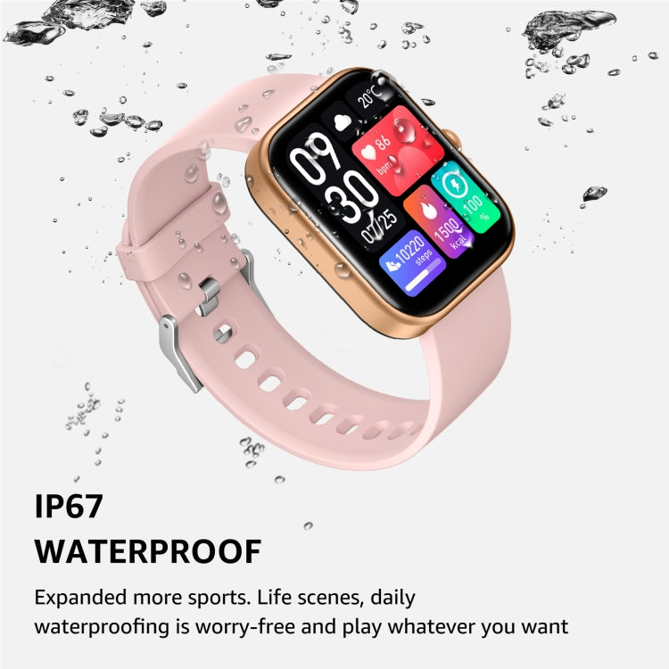 GTS5 2.0 inch Fitness Health Smart Watch, BT Call / Heart Rate / Blood Pressure / MET / Blood Glucose(Rose Gold) - Smart Wristbands by PMC TechLife | Online Shopping South Africa | PMC TechLife