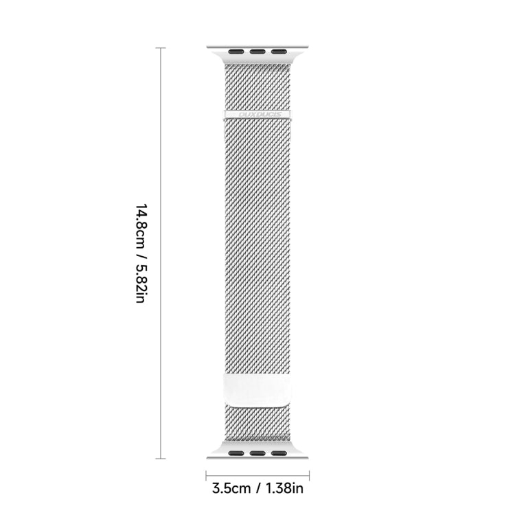 For Apple Watch Ultra 49mm DUX DUCIS Milanese Pro Series Stainless Steel Watch Band(Silver) - Watch Bands by DUX DUCIS | Online Shopping South Africa | PMC TechLife | Buy Now Pay Later Mobicred