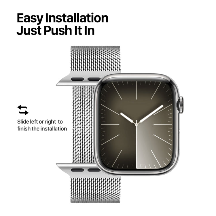 For Apple Watch SE 2022 44mm DUX DUCIS Milanese Pro Series Stainless Steel Watch Band(Silver) - Watch Bands by DUX DUCIS | Online Shopping South Africa | PMC TechLife | Buy Now Pay Later Mobicred