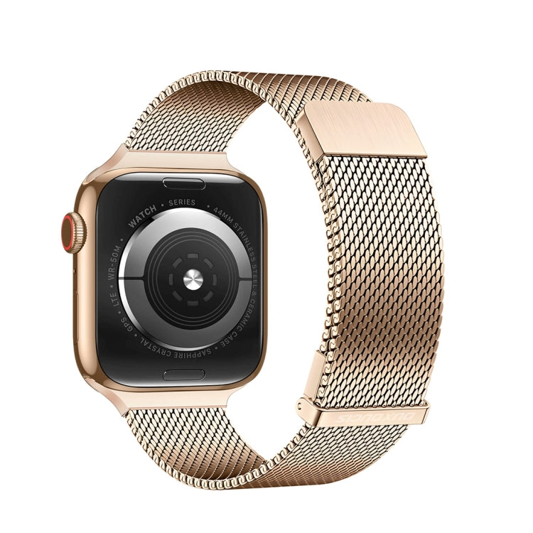 For Apple Watch Series 5 44mm DUX DUCIS Milanese Pro Series Stainless Steel Watch Band(Gold) - free shipping - PMC TechLife - Order now!