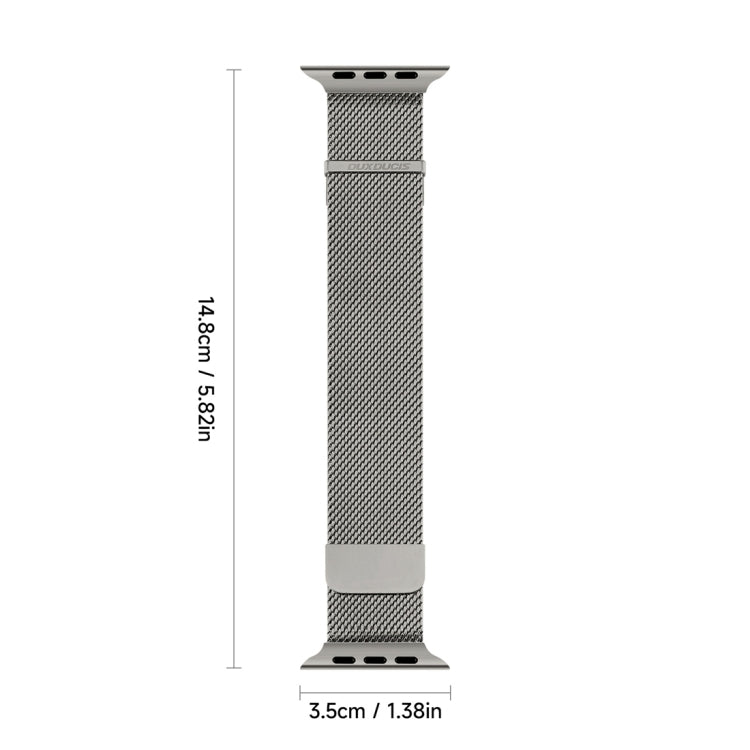 For Apple Watch Series 4 40mm DUX DUCIS Milanese Pro Series Stainless Steel Watch Band(Graphite) - free shipping - PMC TechLife - Order now!