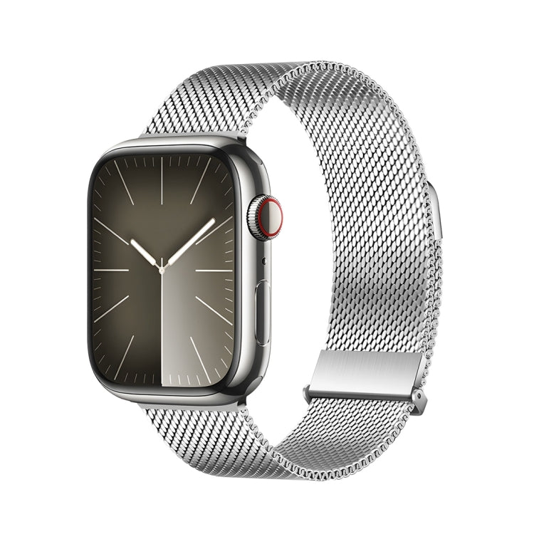 For Apple Watch Series 4 40mm DUX DUCIS Milanese Pro Series Stainless Steel Watch Band(Silver) - Watch Bands by DUX DUCIS | Online Shopping South Africa | PMC TechLife | Buy Now Pay Later Mobicred