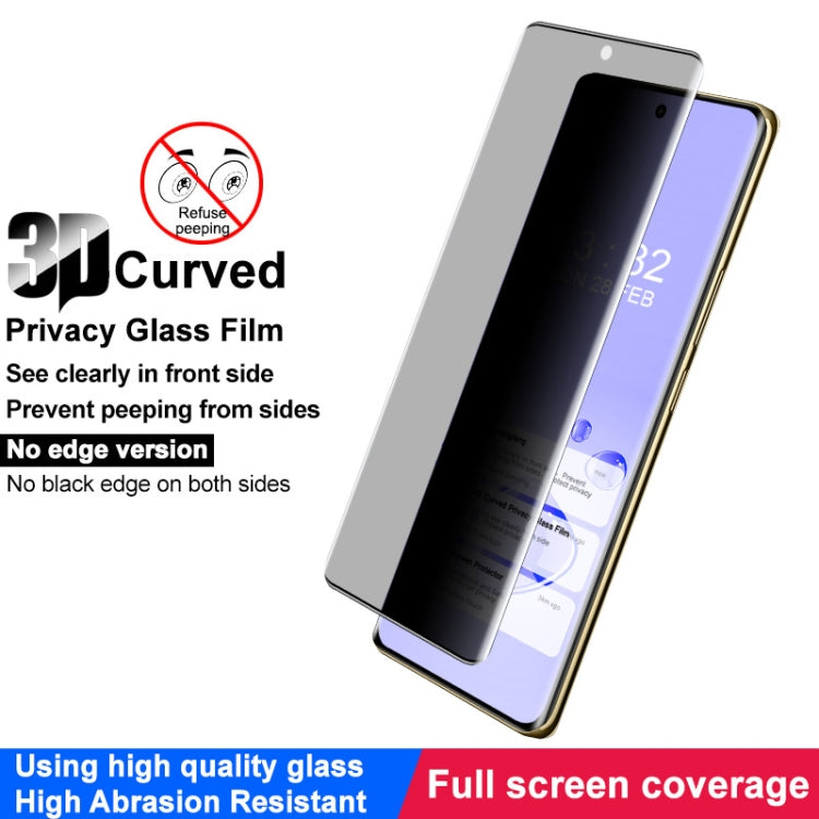 For Realme 12 Pro 5G/12 Pro+ 5G imak No Edge Version 3D Curved Privacy Full Screen Tempered Glass Film - Realme Tempered Glass by imak | Online Shopping South Africa | PMC TechLife | Buy Now Pay Later Mobicred