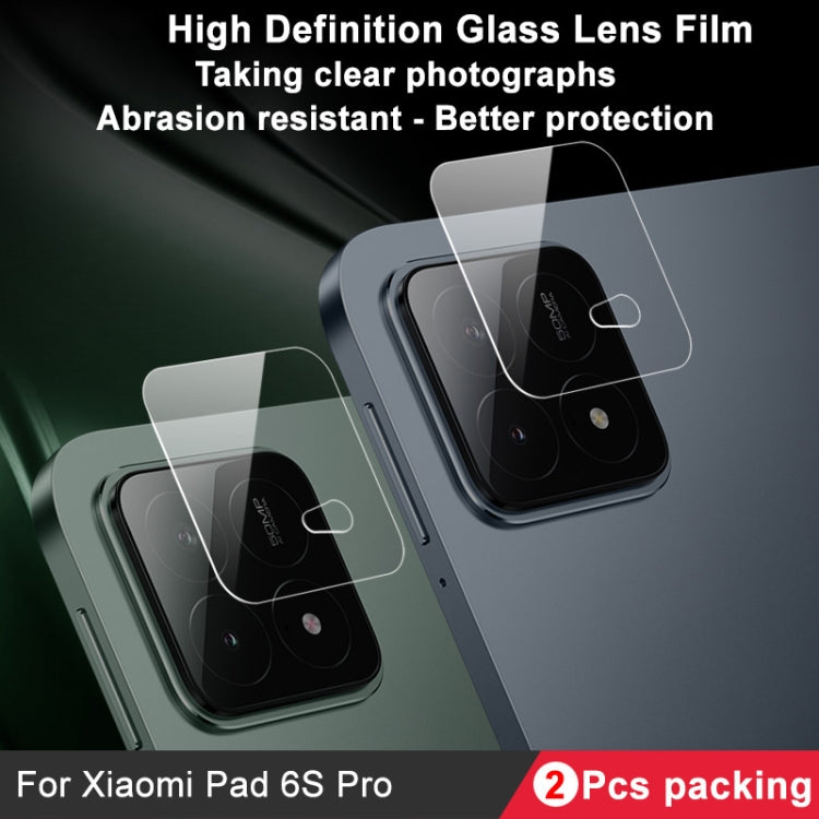 For Xiaomi Pad 6S Pro 12.4 2 PCS/Set IMAK HD Glass Rear Camera Lens Film - free shipping - PMC TechLife - Order now!