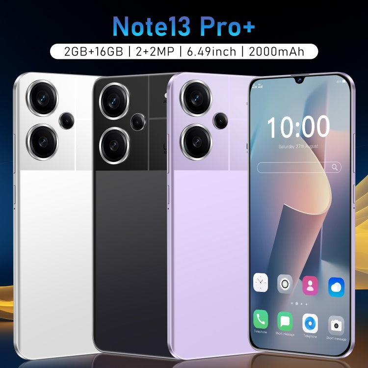 Note13 Pro+ / RF7, 2GB+16GB, 6.49 inch Face Identification Android 5.0 MTK6582 Quad Core, Network: 3G, Dual SIM(Black) -  by PMC TechLife | Online Shopping South Africa | PMC TechLife | Buy Now Pay Later Mobicred