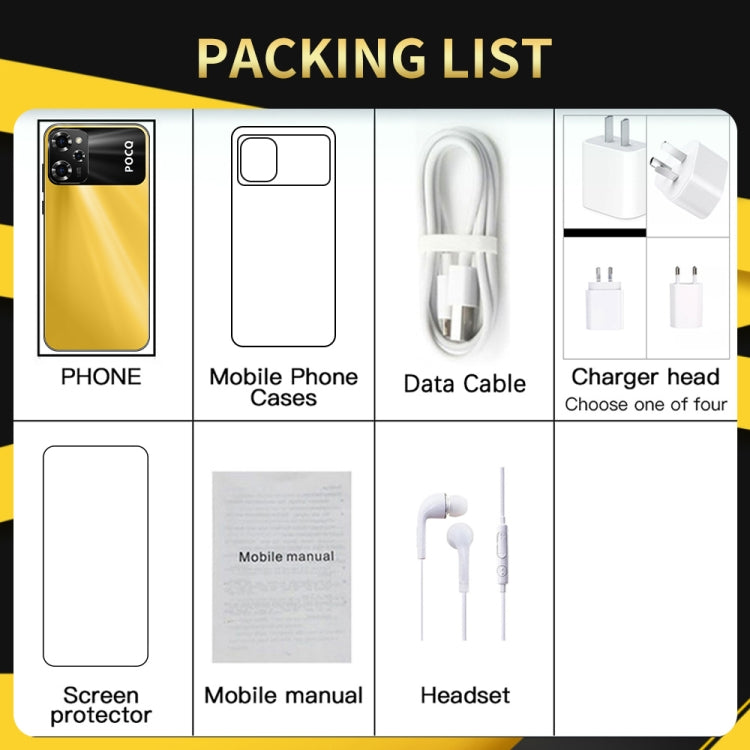 X5 Pro / X17, 2GB+16GB, 6.49 inch Face Identification Android 8.1 MTK6580A Quad Core, Network: 3G, Dual SIM(Yellow) -  by PMC TechLife | Online Shopping South Africa | PMC TechLife