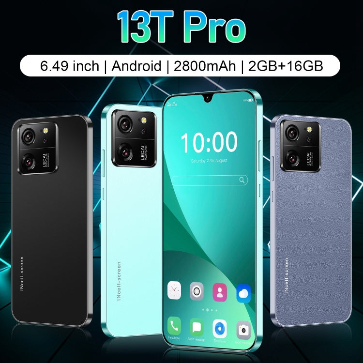 13T Pro / X18, 2GB+16GB, 6.49 inch Face Identification Android 8.1 MTK6580A Quad Core, Network: 3G, Dual SIM(Black) -  by PMC TechLife | Online Shopping South Africa | PMC TechLife